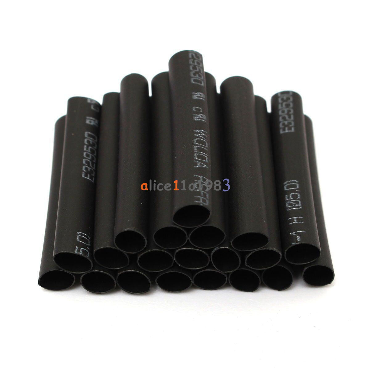 127Pcs Black Glue Weatherproof Heat Shrink Sleeving Tubing Tube Assortment Kit