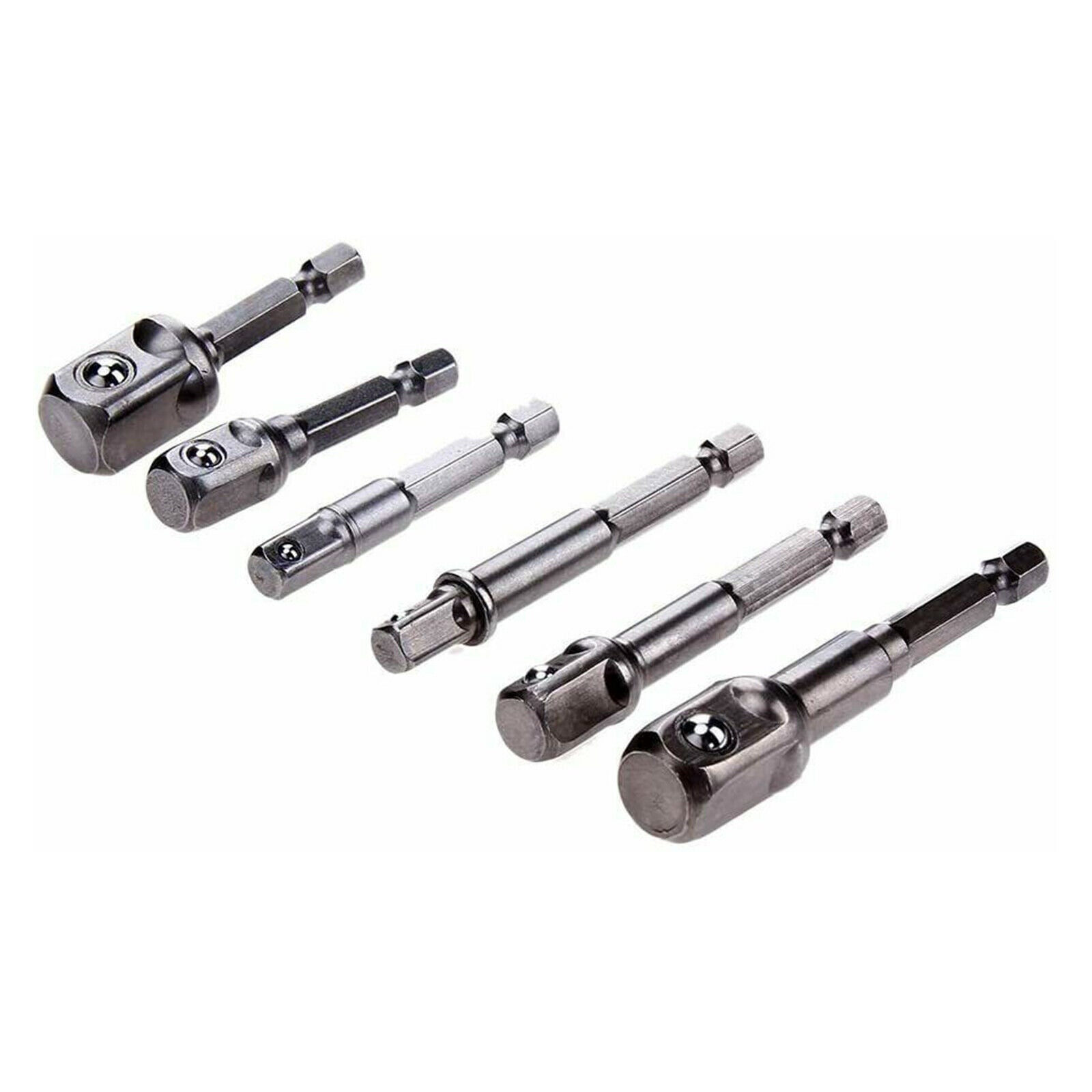 9 Pieces Socket Adapter Hex Impact Drill Bits Driver Tools Shank Attachment