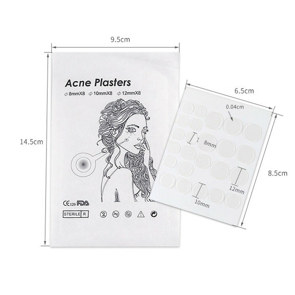 48Pcs Hydrocolloid Acne Patch Skin Tags Invisible Pimple Master Patch Cover
