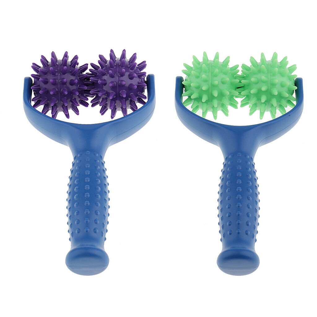 2 Pieces Spiky Acupuncture Shoulder Muscle Massager Roll Massage Ball
