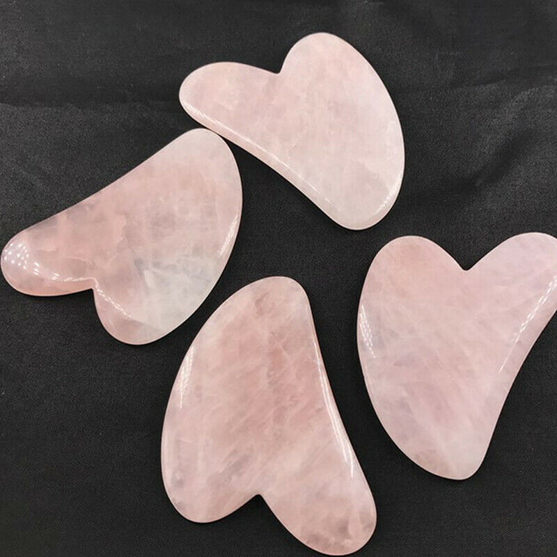 1PC Natural Quartz Jade Guasha Board Scraper Tools Board Massager Tool Re.l8