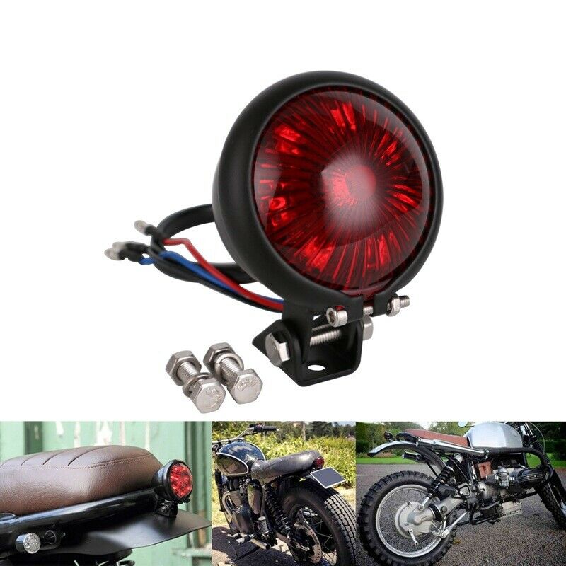 Motorcycle LED 12V Adjustable Cafe Racer Style Stop Brake Rear Lamp Taillight
