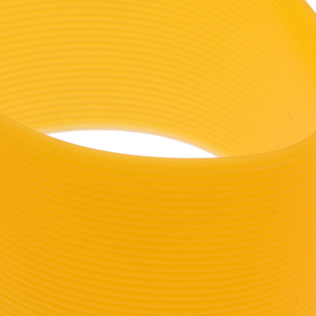 2X Outdoor Silicone Round Non-slip Water Bottle Mug Cup Sleeve Cover orange