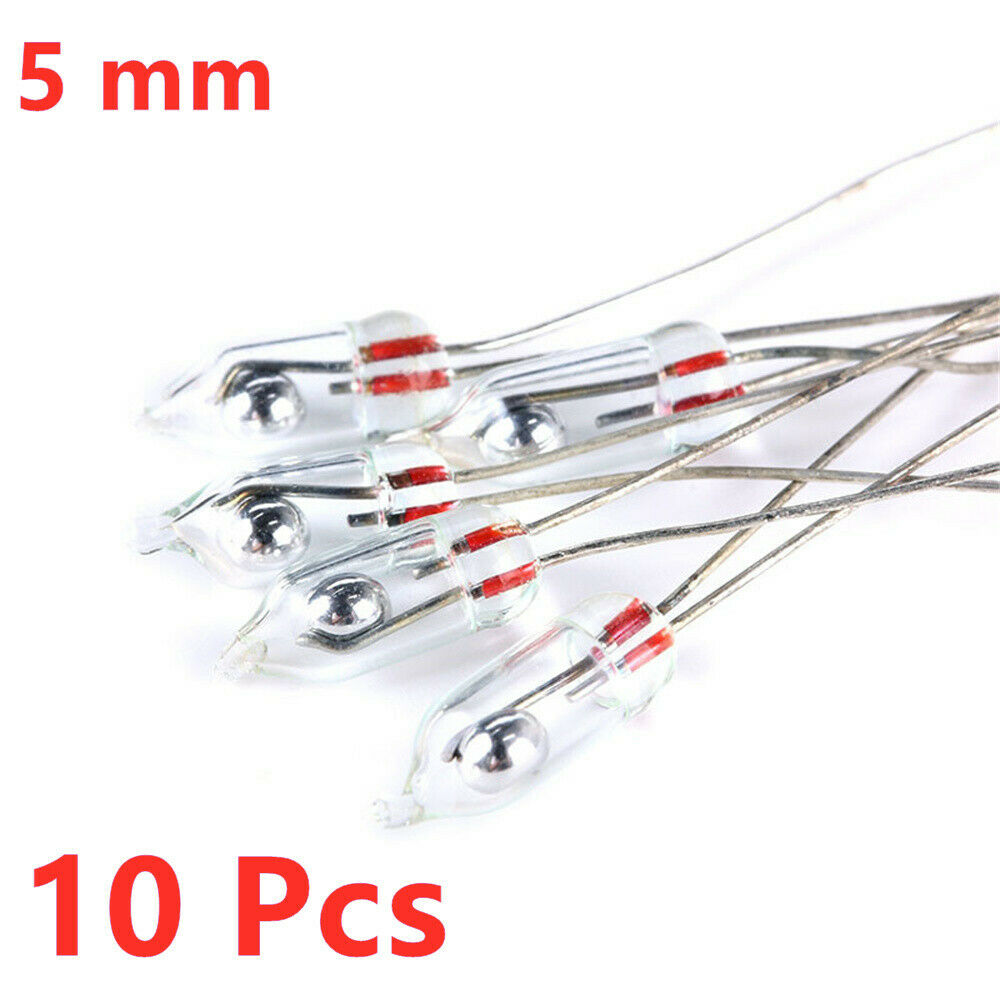 10PCS 5mm Mercury Tilt Switch Vibration Sensitive Element for Alarm Car Position