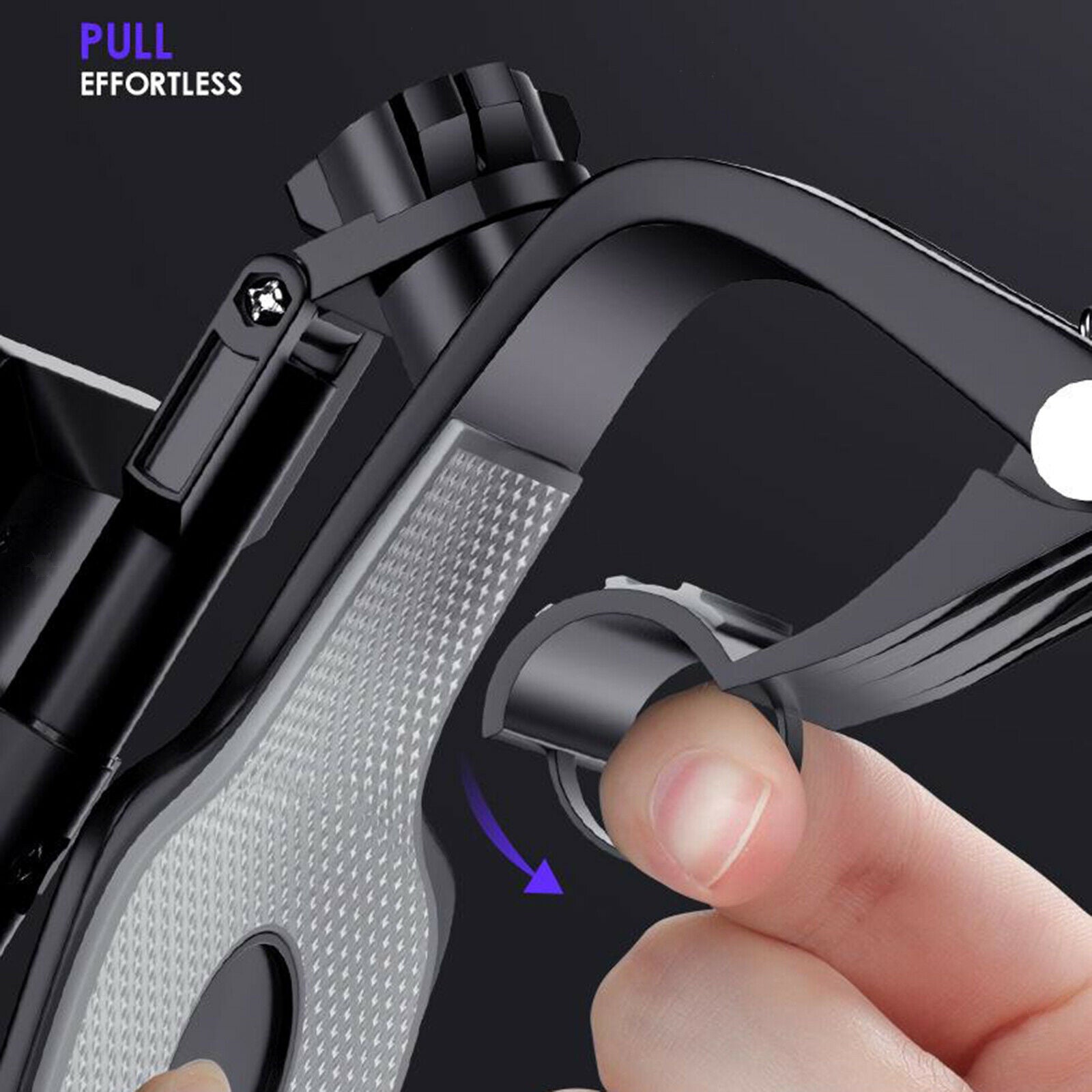 Black 360° Auto Car Mobile Phone Holder Stand Bracket One-Hand Control