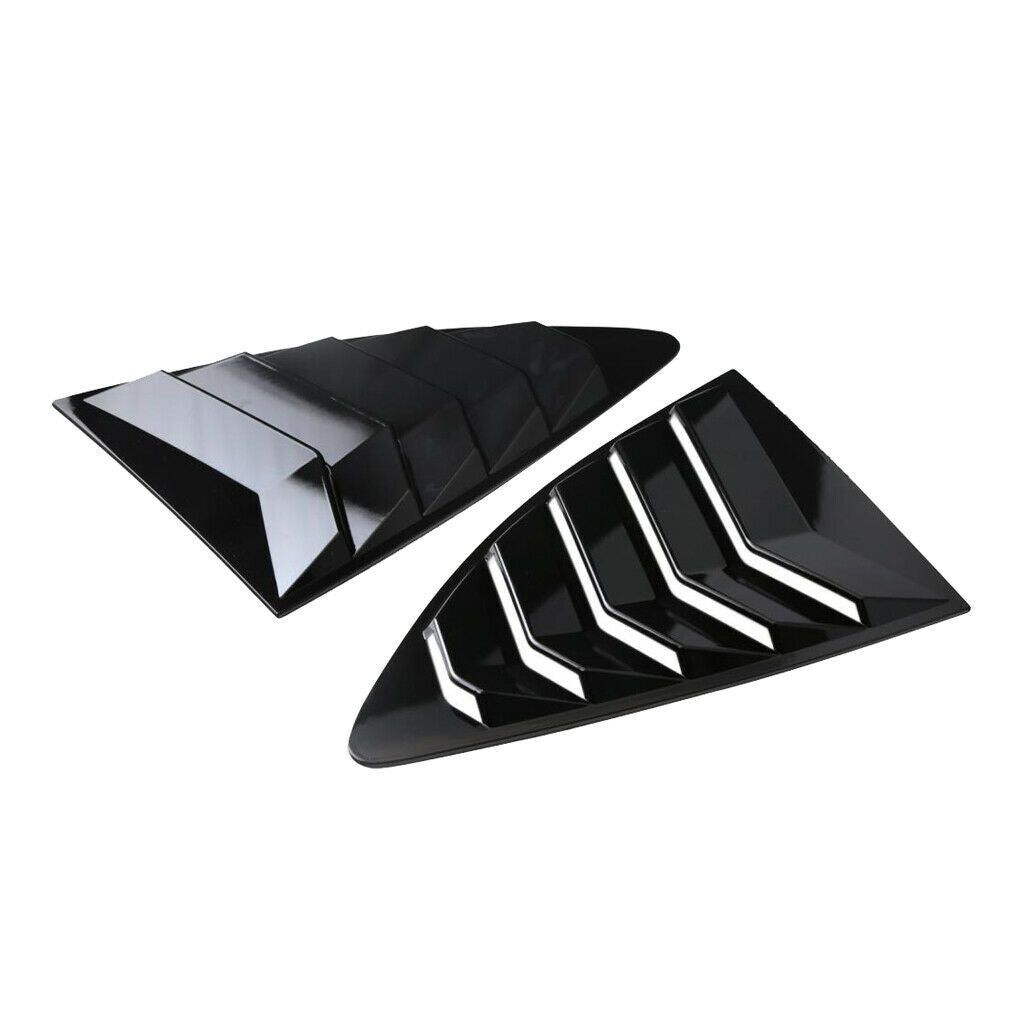 Pair Side Window Scoop Louvers Cover 5 Vent Trim For 2013-2018  BRZ
