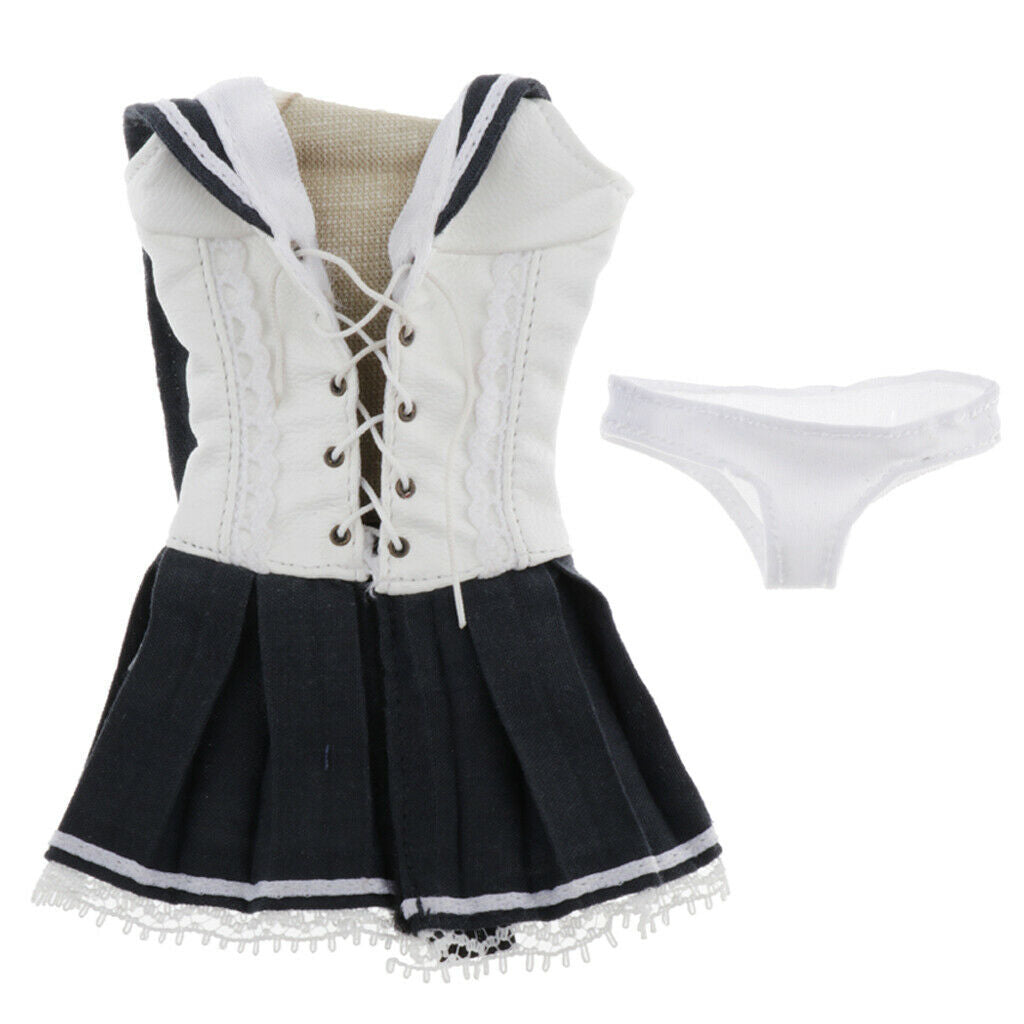 1:6  Female Schoolgirl Uniform Mini Skirt Outfits for 12" Action Figures