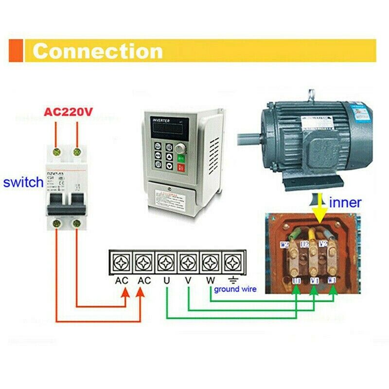 2.2KW 3HP 220V Variable Frequency Drive Inverter CNC VFD VSD Single To 3 PhaseZ3