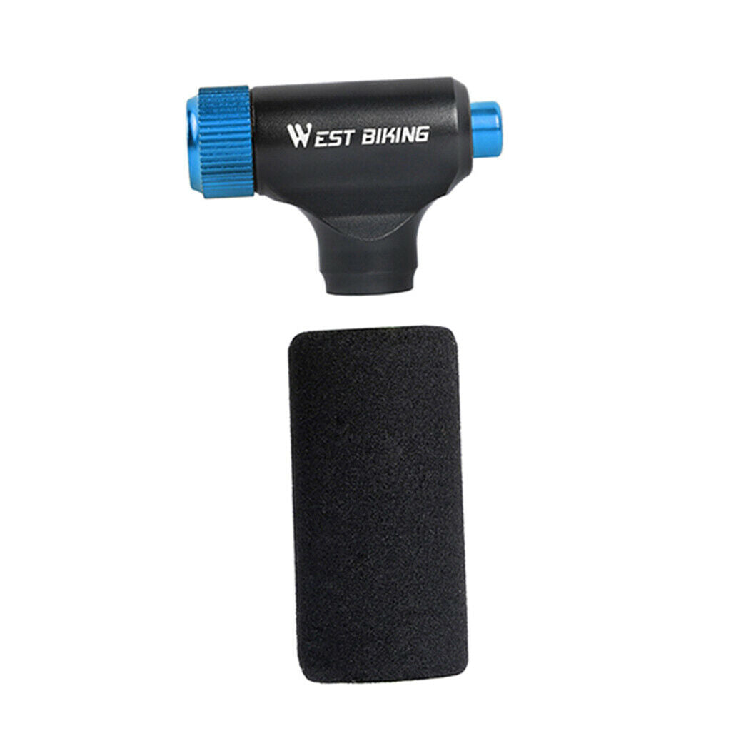 Bicycle Pump Nozzle Hose Valve Connector Adapter Head Pumping Part Blue