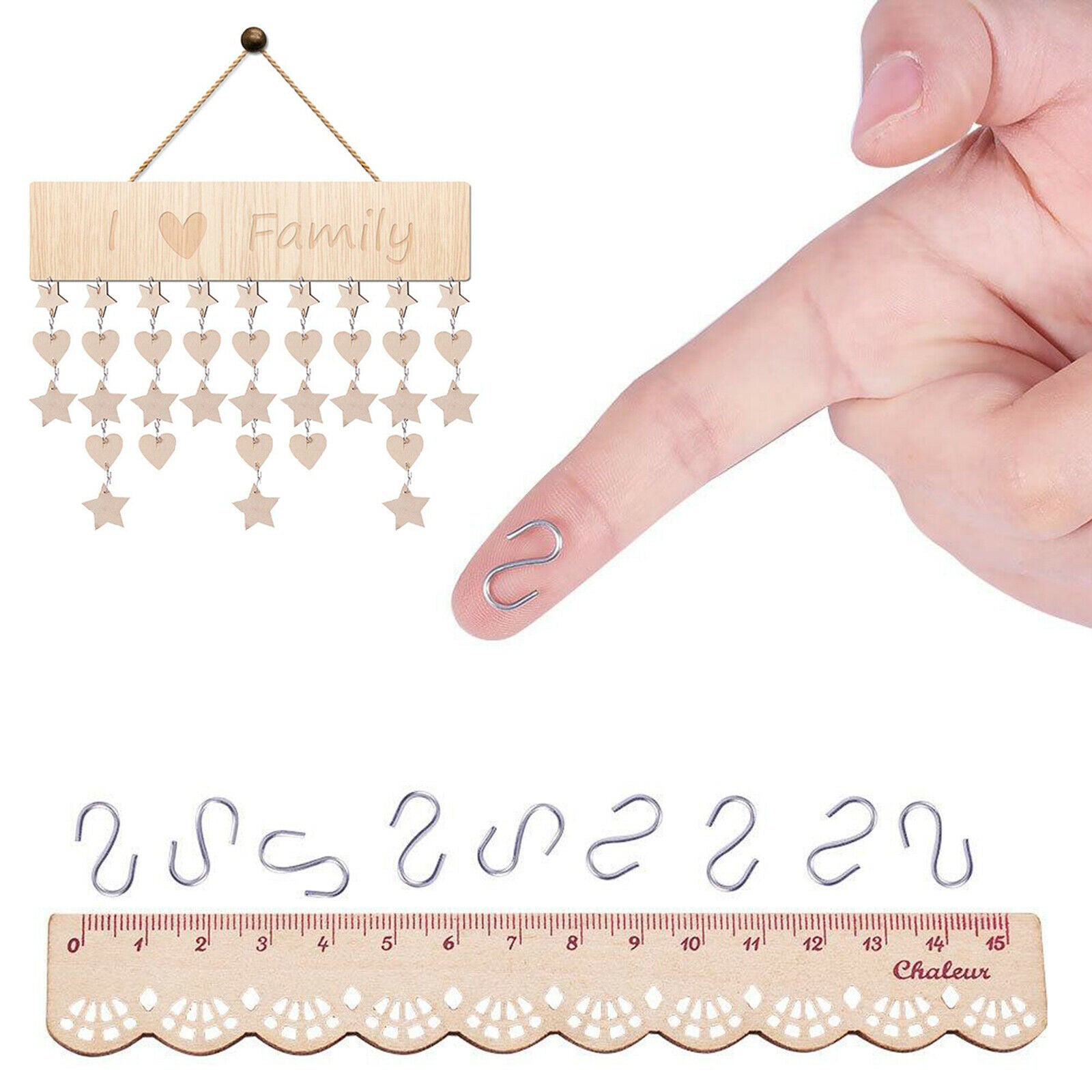 150Pcs  S Hook Clasp Jewelry Findings DIY Bracelet Necklace Craft Making