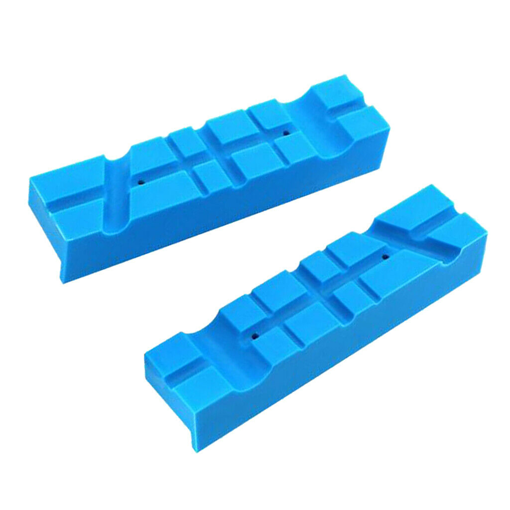 1 Pair  Bench Vice Soft Jaw Pads Protectors Covers Kit Protection Strips