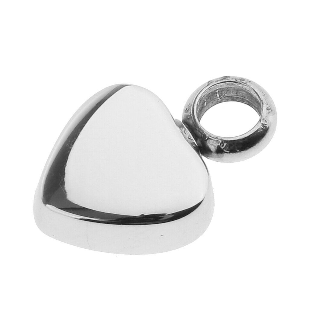 Stainless Steel Cremation Heart Shape Keychain Memorial Pendant Charms DIY