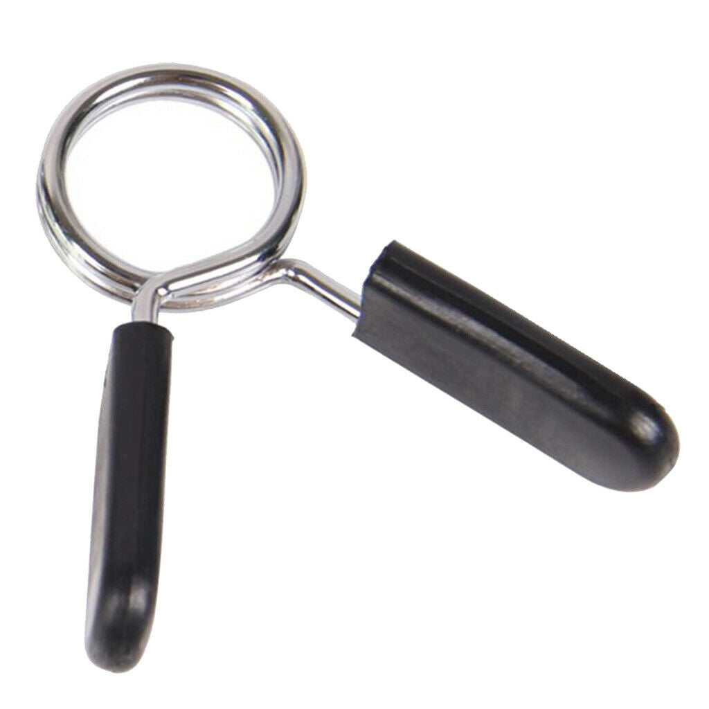 Standard 1'' Barbell Spring Clamp Gym Clips Quick Lock Collar Adjuster Hardware