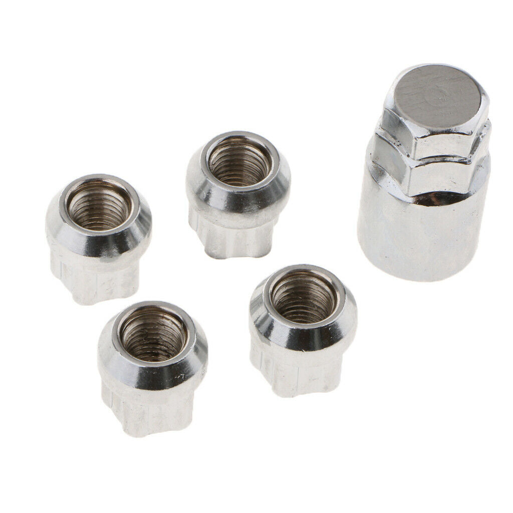 Set of 4 12x1.5 Factory Style Replacement Chrome Lug Nut Wheel Locks Fits for ,