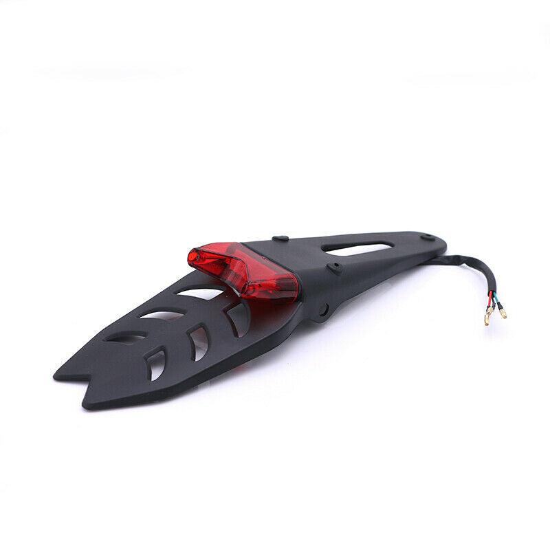 Off-road Dirt Bike Universal Motorcycle Red Rear Fender Brake Tail Light Lamp