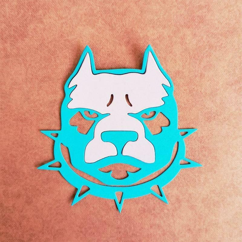 Collar Dog Head Carbon Steel Cutting Dies DIY Scrapbooking Photo Album Embossing