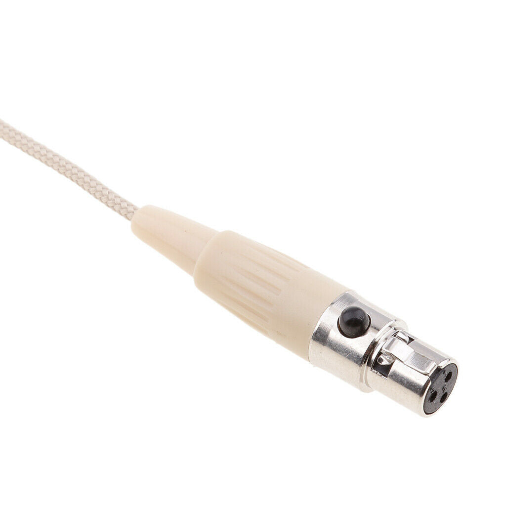 Double Earhook Wired Telescopic Headworn Condenser Microphone XLR 3Pin