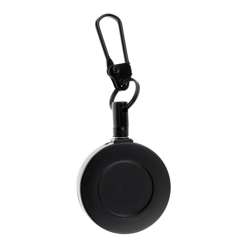 Fly fishing double zinger retractor stainless steel accessory black