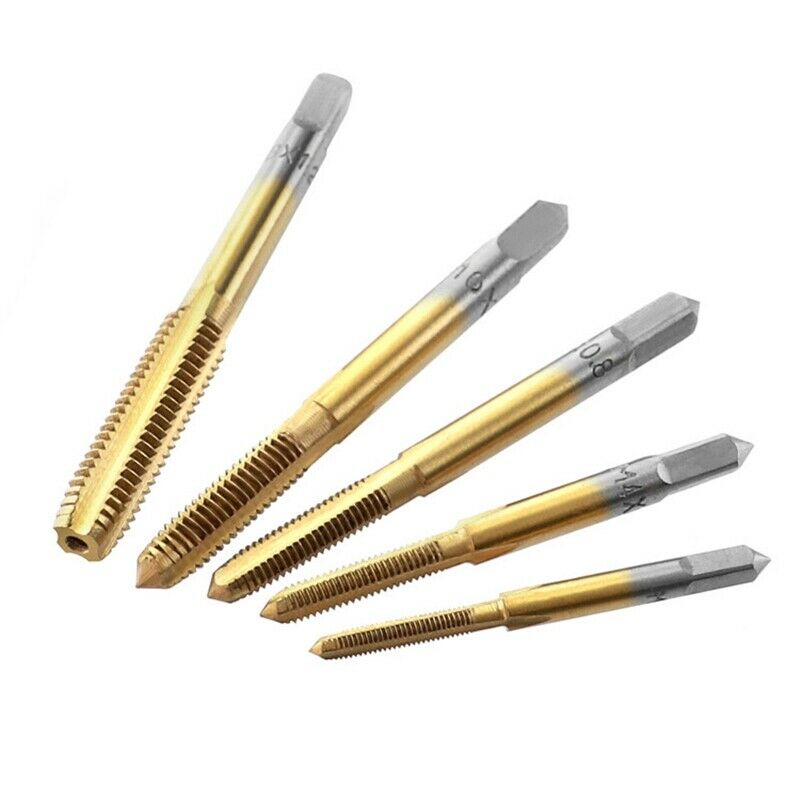 Universal 3Mm-8Mm Hss Titanium Hand Tap Tapping Screw Thread Metric Plugs TapsE7