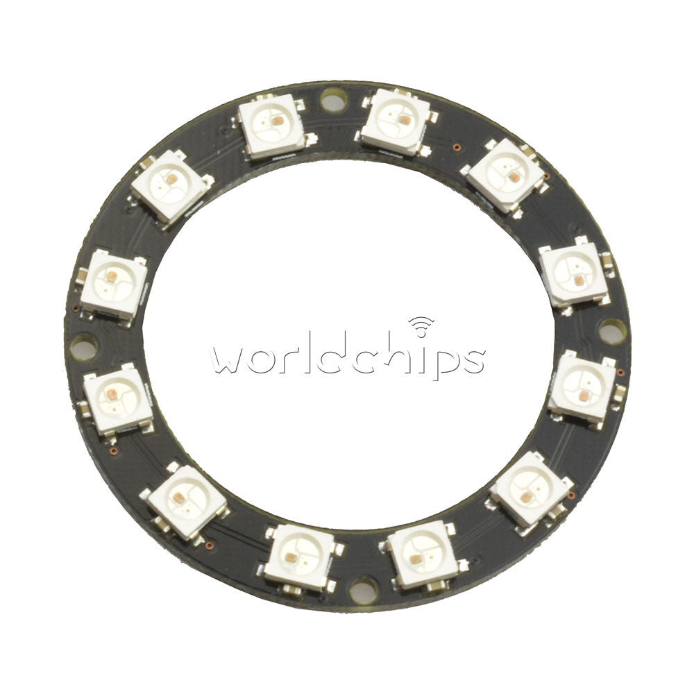 Round 5050 12-Bit RGB LED Ring WS2812 Decoration Bulb Perfect For Arduino