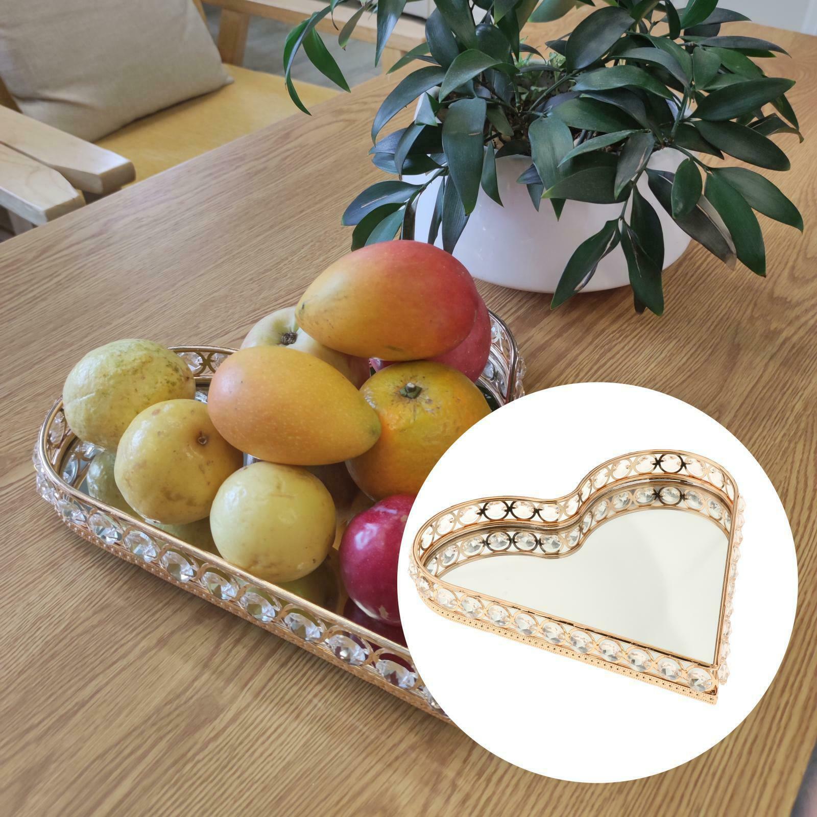 Tray Perfume Vanity Metal Decorative Tray Jewelry Perfume Organizer