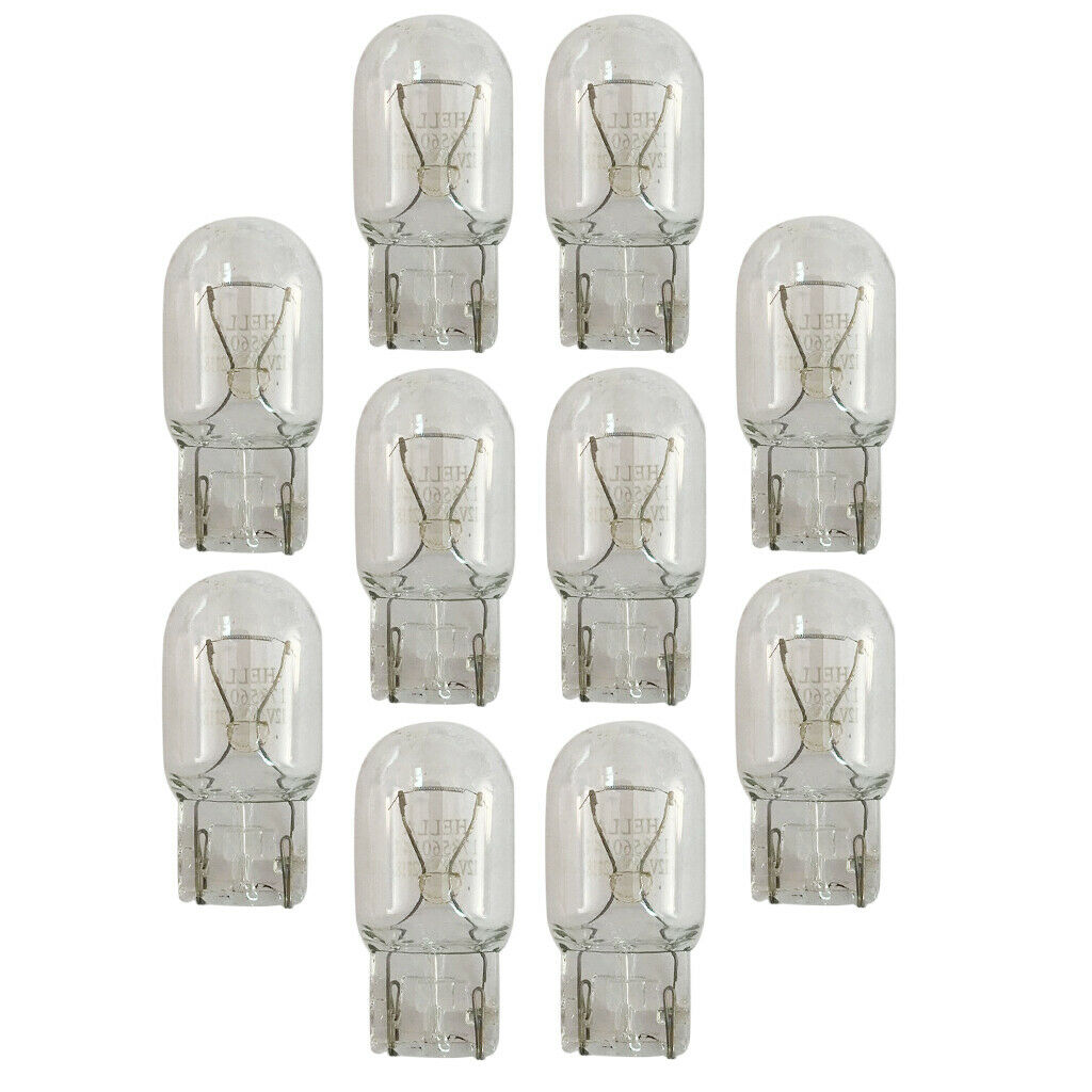 10Pcs T20 7443 Car Single Filament Turn Signal Stop Brake Light Amber Yellow