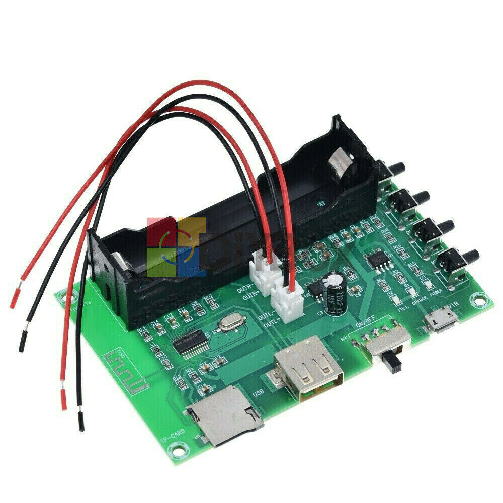 2-Channel PAM8403 Bluetooth Amplifier Board Stereo Moudle 10W for 18650 Battery