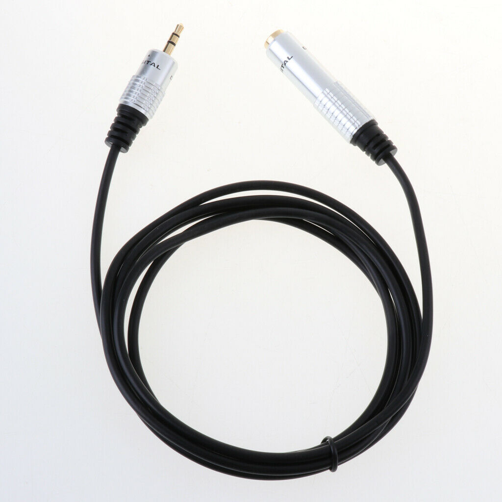 Audio Aux Cable Female 6.35mm to 3.5mm Male Audio Jack Adapter 5.90 Feet