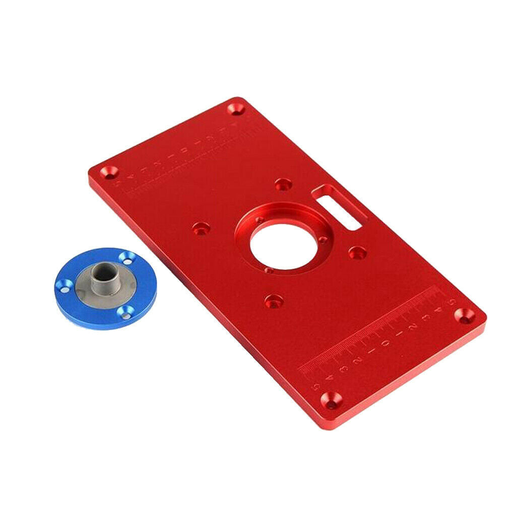 Alloy Router Table Aluminum Insert Plate With 2pcs Router Insert   Tool 2