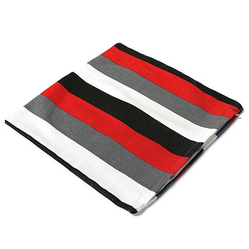 Pillow 40x40 Pillow cotton pillowcase White - gray - red - black stripes O8O2O2
