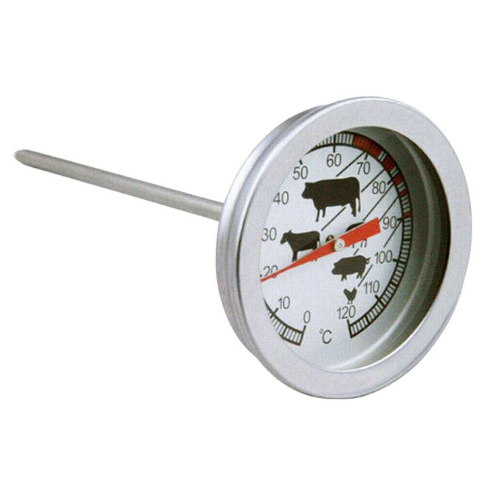 Stainless Steel Dial Thermometer Oven Temperature Meat Thermometer Household