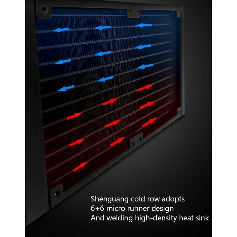 Cool Storm Ultra-Quiet Water-Cooled 240 Computer All-In-One Glare Cpu Cooler AF2