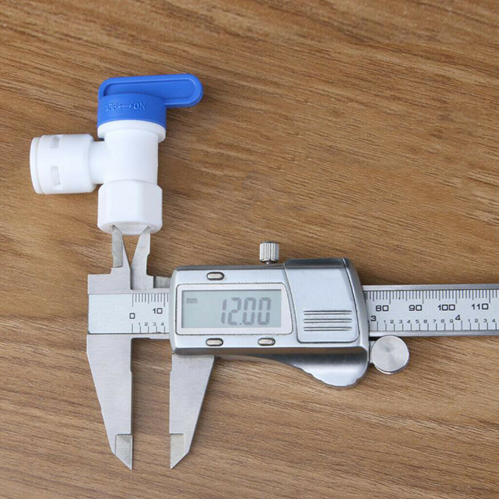 Ball Valve for Water Purifier RO Reverse Osmosis System Tank ID 1/4 inch to 3/8