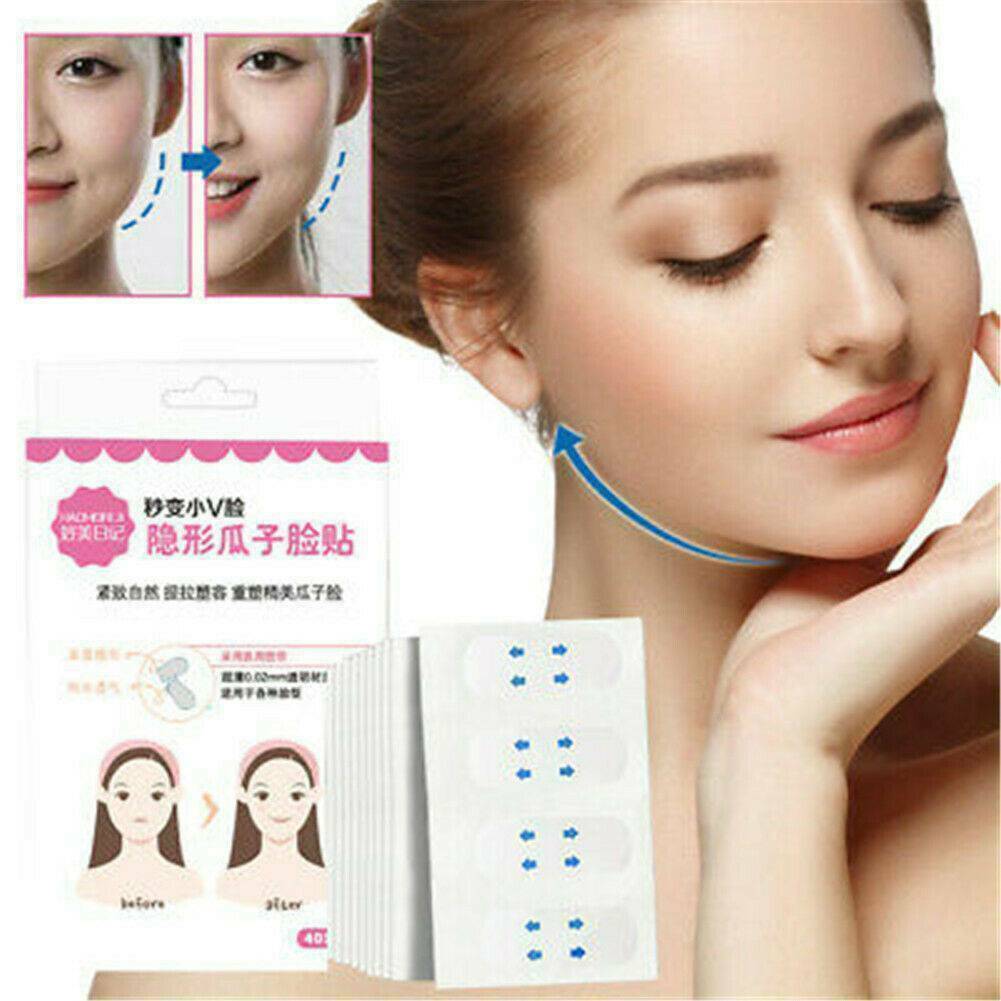 40Pcs V Face Shape Stickers Face Lift Up Fast Work Maker Chin Tape Makeup Tools