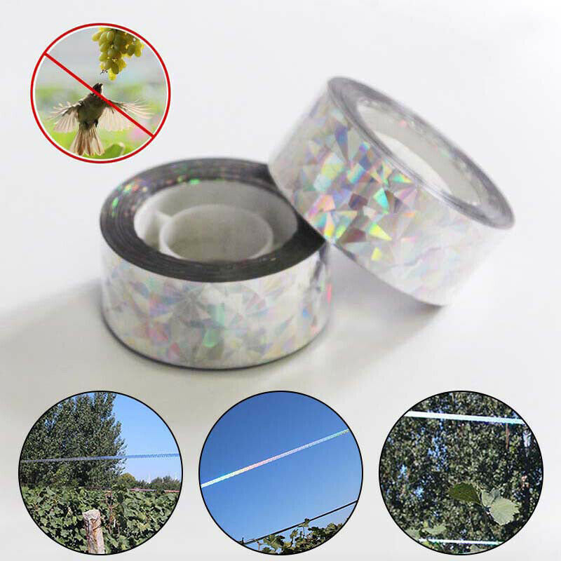 80M Garden Bird Repellent Tape Anti Bird Reflective Deterrent Tape Usef.l8