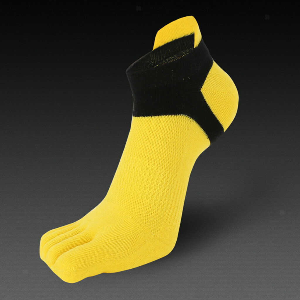4x Cotton Five Toe Socks No Show Athletic Running Yoga Ankle Socks Casual