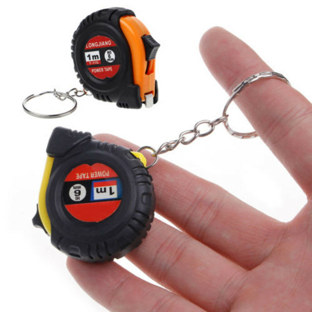 Portable Retractable Ruler Tape Measure Key Chain Pocket Size Metric 1m=3.28ft