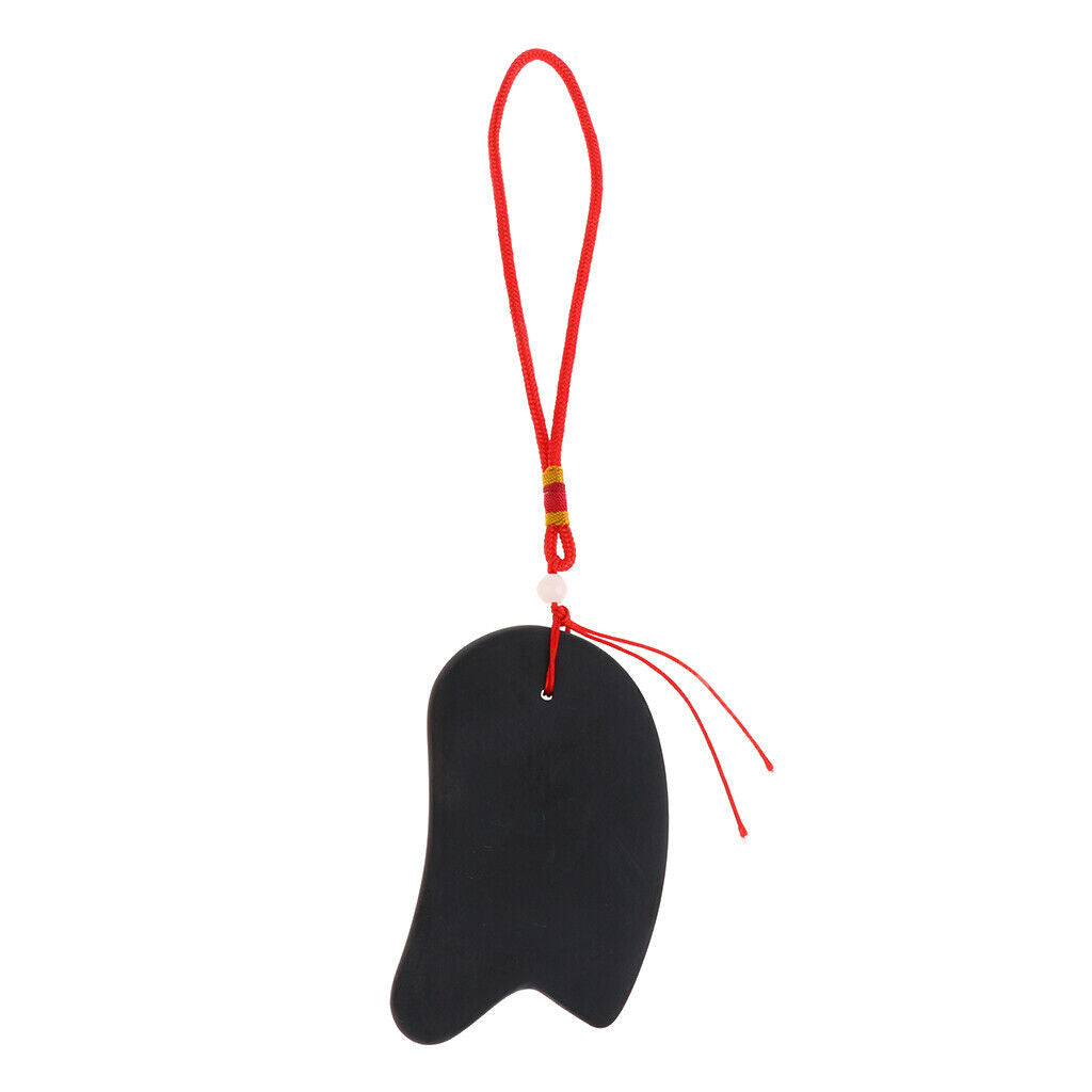 2pcs Black Stone Gua Sha Scraping Tool Guasha Massage Boards Scraper - Pressure