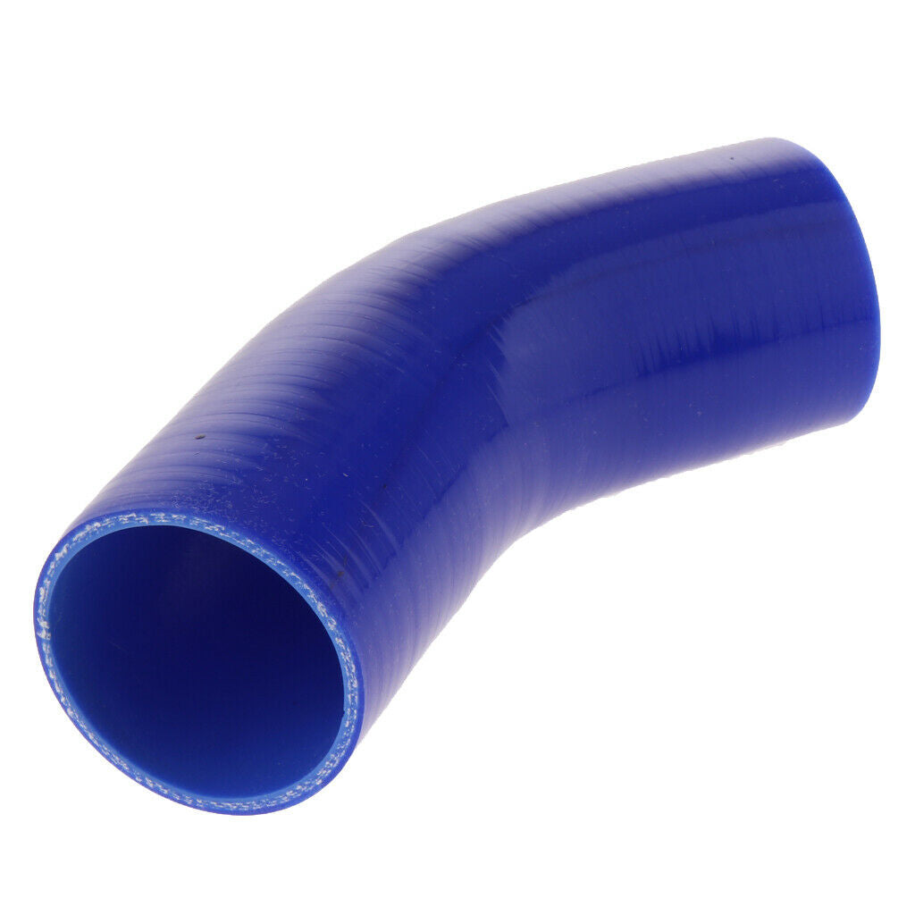 102mm 45 Degree 4 ply Silicone Elbows Turbo Hose Racing Coupler Pipe Blue