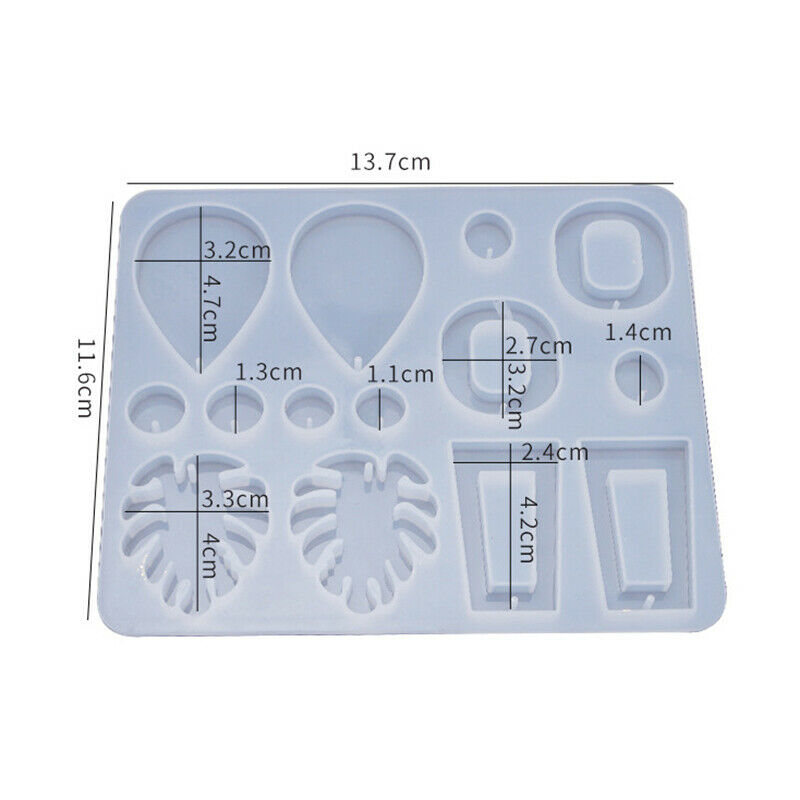 Earring Pendant Silicone Mold For DIY Jewelry Making Casting Moulds Jewel.l8