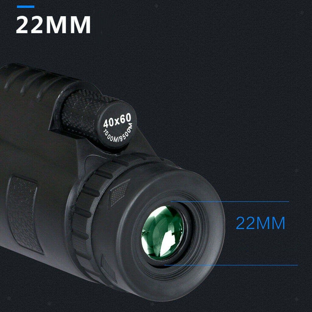 40x60 Spotting Dual Focus Monocular Telescope + Phone Clip + Tripod Outdoor
