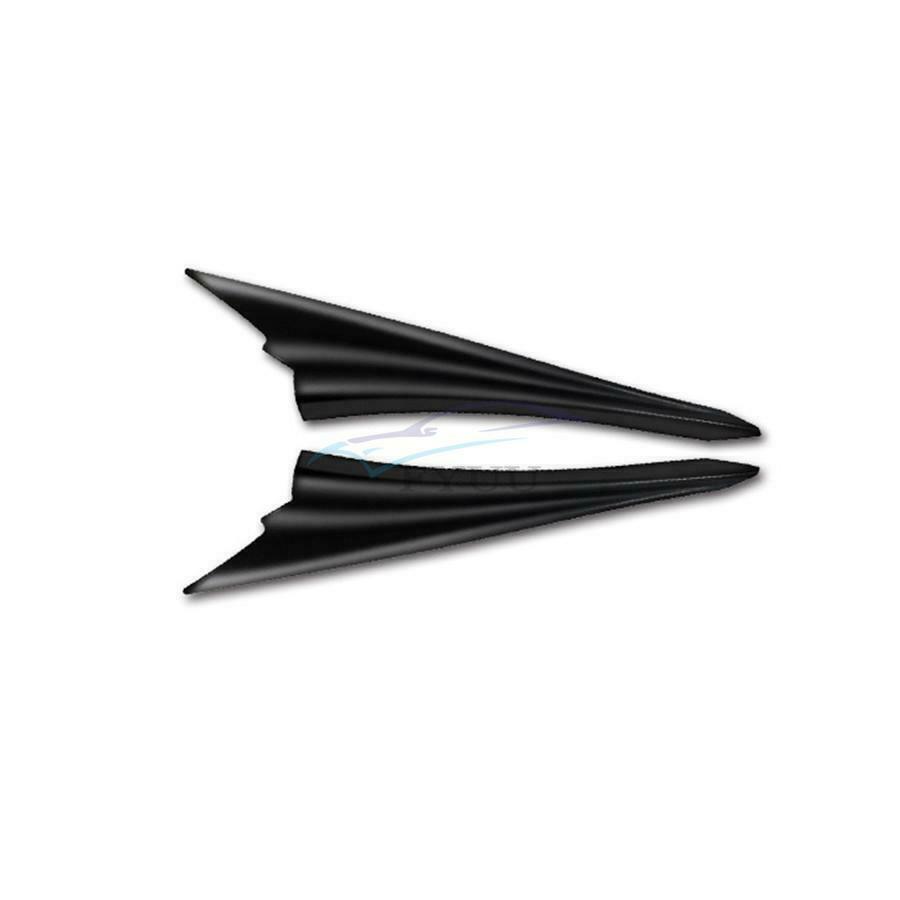4Pieces ABS Matt Black Car Front Bumper Fin Spoiler Wing Lip Separator Universal