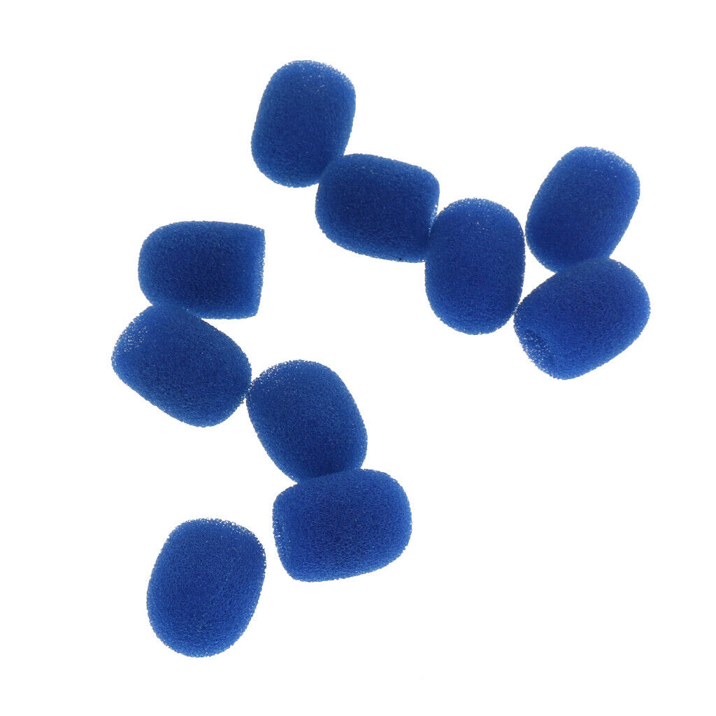 Set of 30 Microphone Sponge Cover for Headset Loudspeaker Lapel Microphone