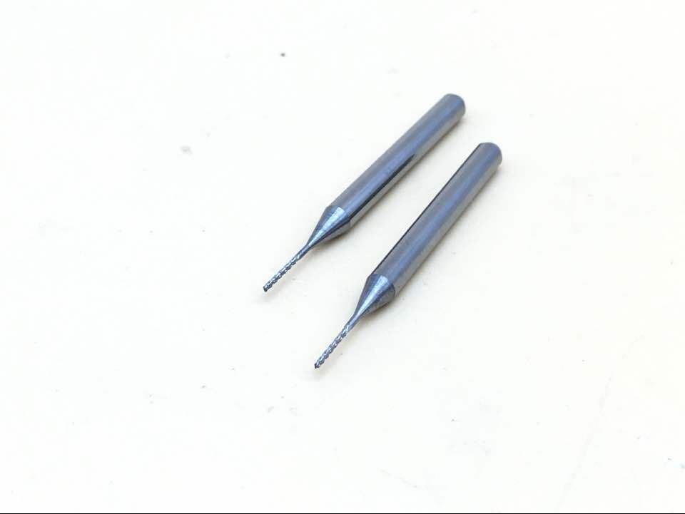 10 PCB end mill engraving cnc router tool bits 1/8" (3.175mm)-1.3mm L:38mm [M_M_