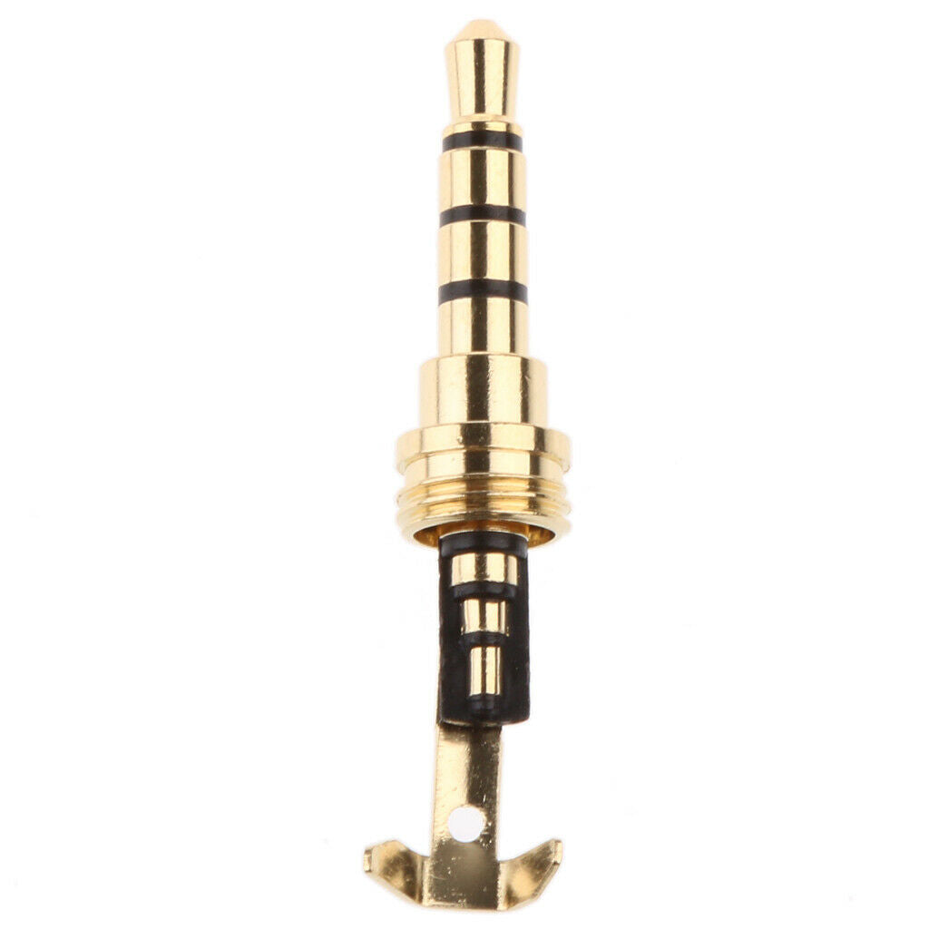 16x Universal Black Metal 3.5mm Audio Plug Connector For Headphone Earphone