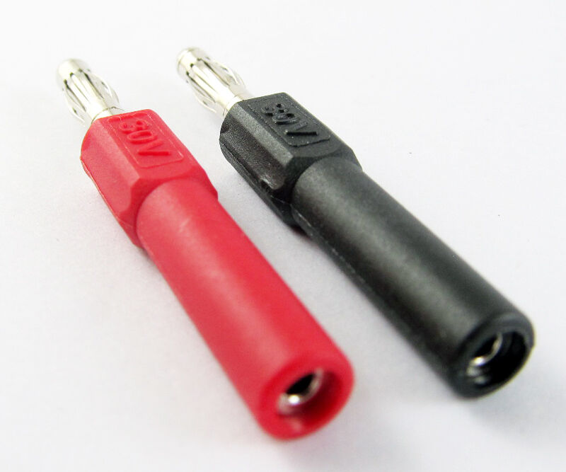 10pcs High Quality 4mm Banana Plug to 2mm Banana Female Jack Adapters Converters