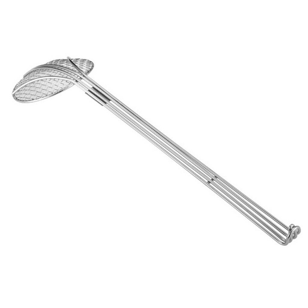 Stainless Steel Oil Grid Filter Spoon Hot Pot Skimmer Frying Filter 48cm