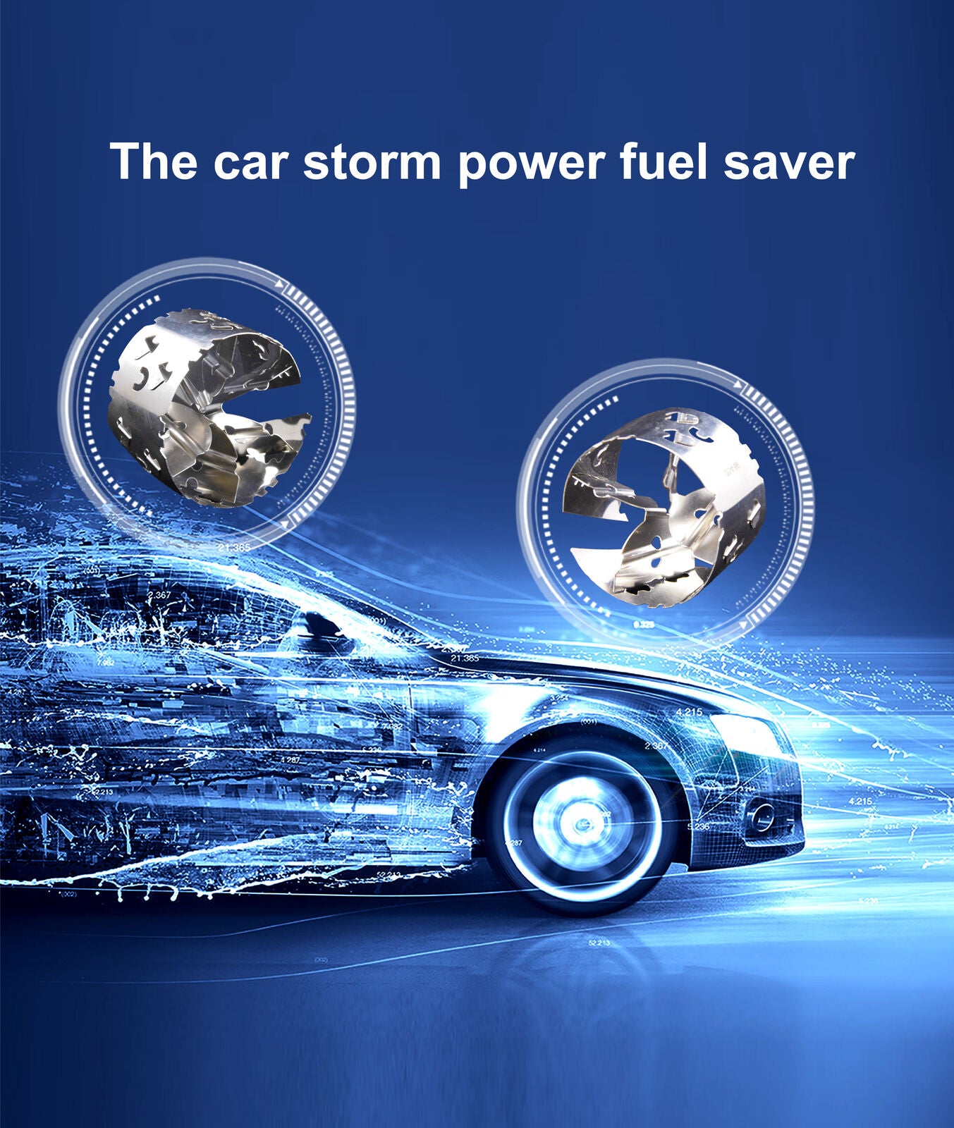 54-59MM Oil Accelerator Car Storm Power Fuel Saver Enhanced Power Brake Force
