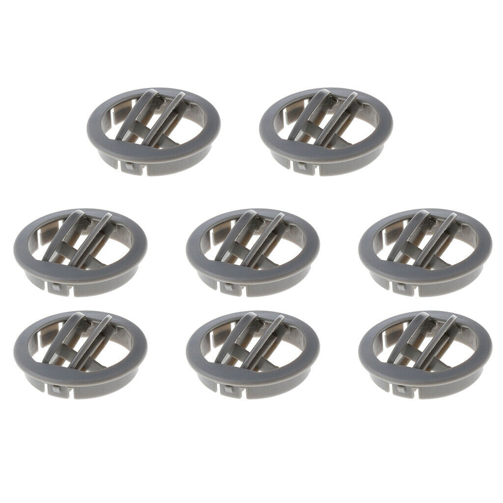 8x Car RV ATV Interior Round Ceiling A/C Vent Air Outlet Rotating Open Close