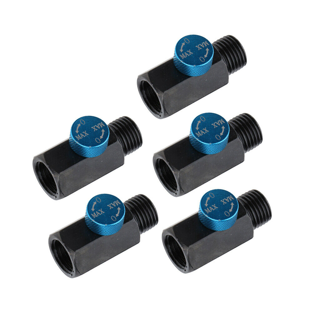 Set of 5 Heavy Duty Steel 1/4 NPT Inline Air Regulator Air Pressure Valve
